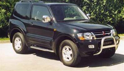 Marchepieds Inox Mitsubishi Pajero de 2000 à 2007
