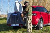 Towboxdog V2 le nouveau coffre de transport sur attelage pour animaux