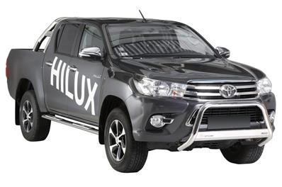 Parebuffle inox Toyota Hilux de 2016 à 2018