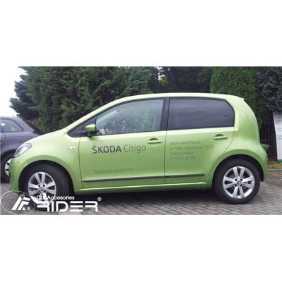 Baguettes latérales adhésives SKODA Citigo 5 Portes depuis 2012