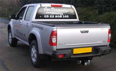 Attelage ISUZU D-MAX (4x4) avec parechoc depuis 2007