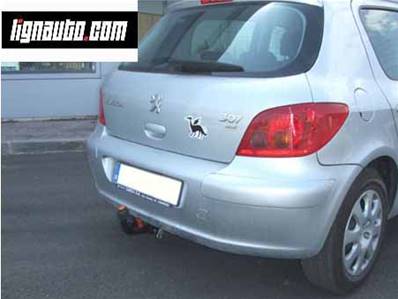 Attelage PEUGEOT 307 sauf Coupé Cabrio depuis 2001