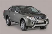 Parebuffle inox Mitsubishi L200 de 2016 à 2019