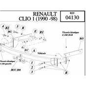 Attelage RENAULT Clio de 1990 à 02/1998 (Réf 04130)