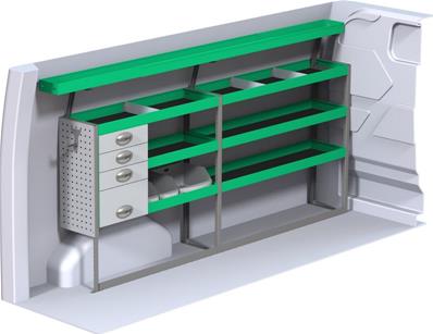 Aménagement métallique Transit Custom 3300