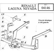 Attelage RENAULT Laguna Break de 1995 à 12/2000 (Réf 04146)