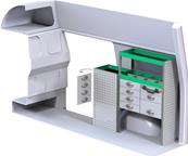 Aménagement métallique Vito long & compact
