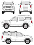Galerie Safari Nissan Pathfinder depuis 2005 avec barres longitudinales