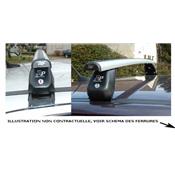 Barres de toit alu VOLKSWAGEN Amarok depuis 2010 (Réf 10902-L1280)