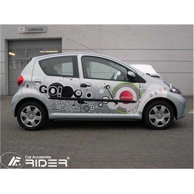 Baguettes latérales adhésives TOYOTA Aygo 5 portes de 2005 à 2013