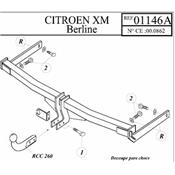 Attelage CITROËN XM depuis 1989 (Réf 01146A)